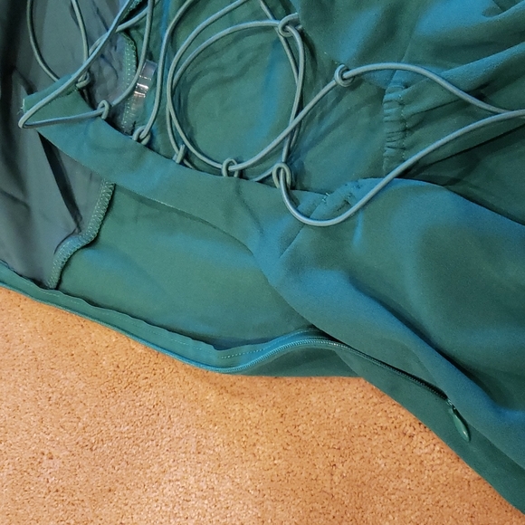 Tiger Mist Franc Corseted-back Green Halter dress, XS - Picture 14 of 16